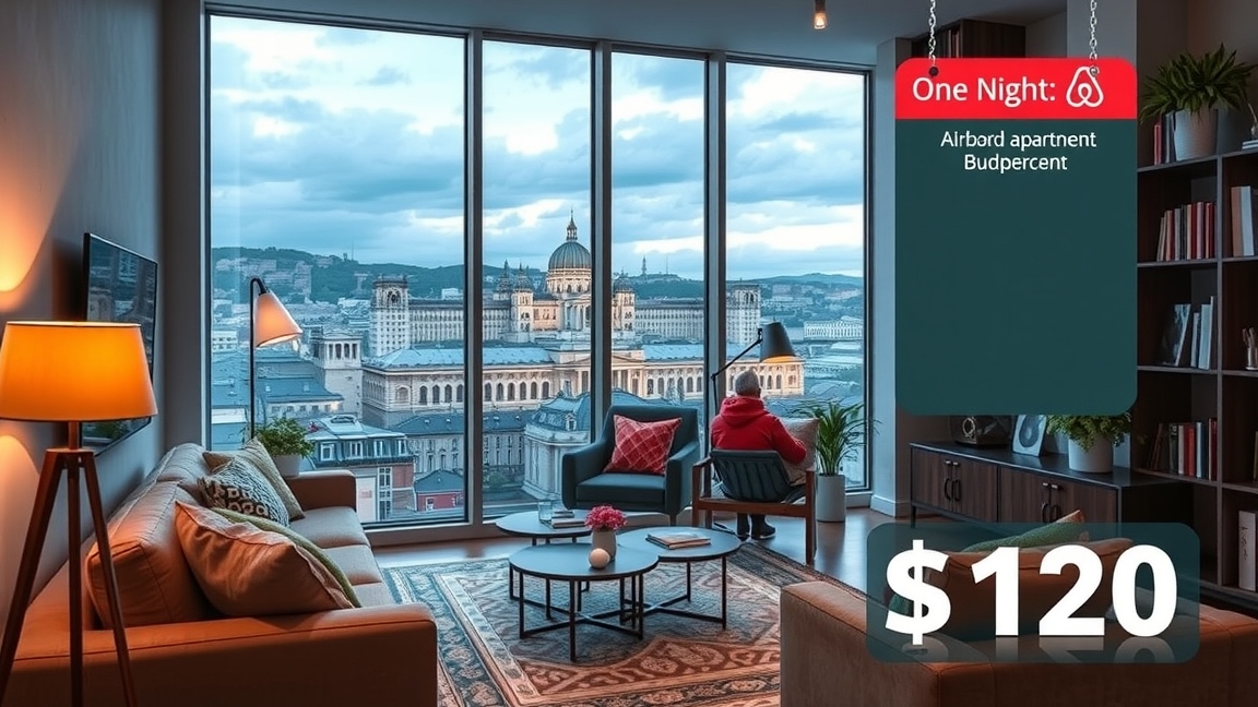 Luxus Airbnb lakás Budapesten gyönyörű kilátással