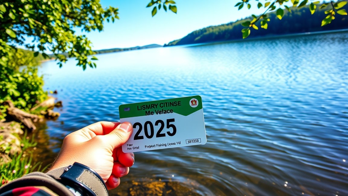 2025-ös állami horgászjegy a vízparton
