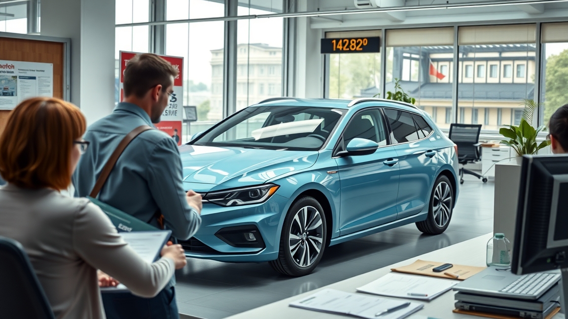 Autóátírás folyamata Magyarországon egy autószalonban