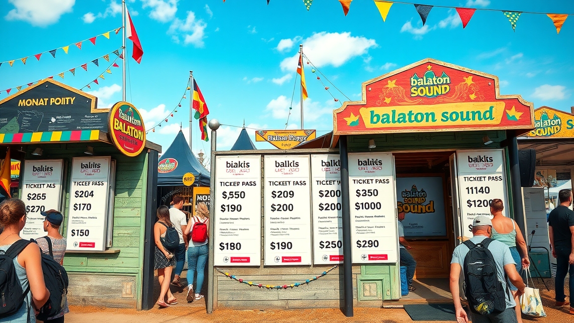 Balaton Sound fesztivál bérletárak és jegyvásárlási lehetőségek