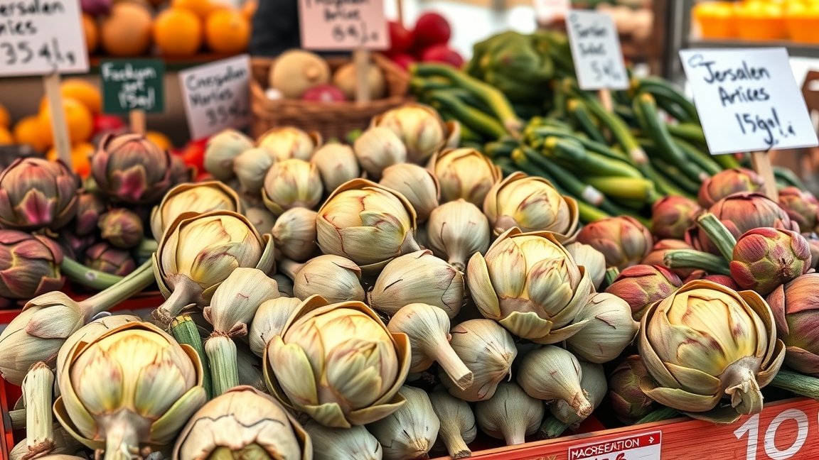 Friss csicsóka és egyéb zöldségek a piacon, vásárlási tippek.