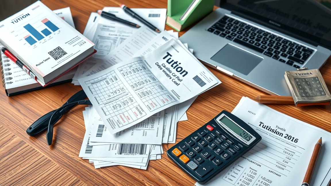 Egyetemi félév költségeinek kiszámítása, számlák és kalkulátor.