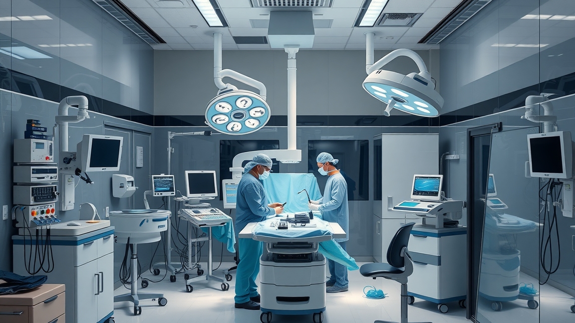 Egynapos sebészeti beavatkozás előkészületei az operációs teremben