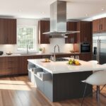 Modern konyhabútor méretre szabva, stílusos és funkcionális megoldás.