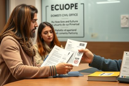 Élettársi kapcsolat regisztrációja okmányokkal irodában