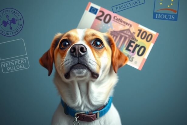 Kutyás útlevél költségekkel illusztrálva