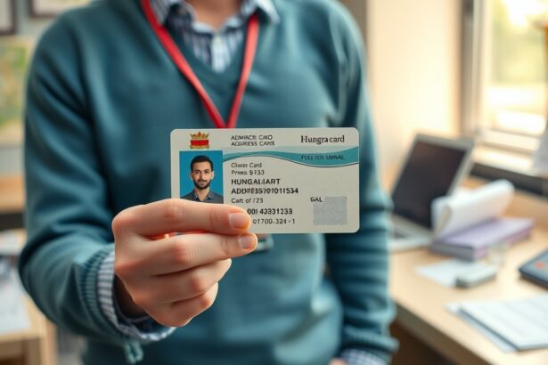 Lakcímkártya bemutatása az ügyfélszolgálaton