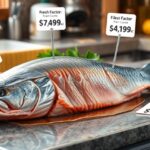 Friss lazac árak és fajták a konyhában.