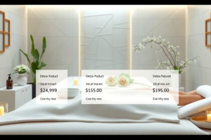 Méregtelenítő termékek árkalkulációja wellness környezetben