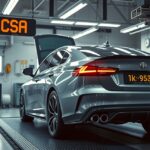 Műszaki vizsga autószerelő műhelyben 2025-ben