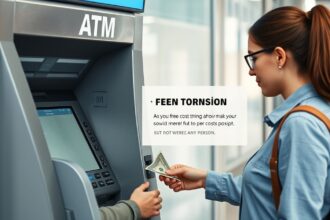 Nő készpénzt vesz fel az ATM-ből