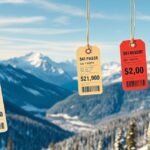 Síbérletek árai különböző síterepeken a hegyek között