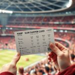 Szurkolói kártya sporteseményhez a lelátón