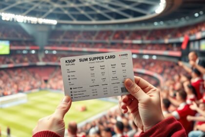 Szurkolói kártya sporteseményhez a lelátón