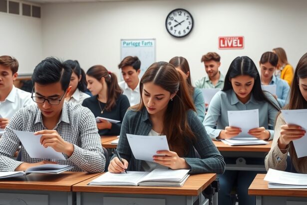 Diákok vizsgáznak lottó vizsga előtt