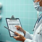 Orvos tüdőgyulladás elleni védőoltásról tájékoztat