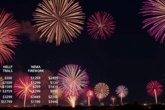 Tűzijáték költséglista különböző készletek árával