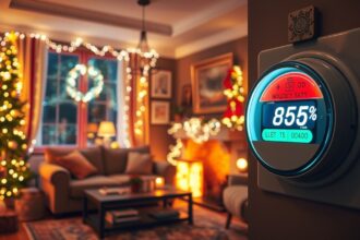 Karácsonyi fények és villanyszámla a lakásban