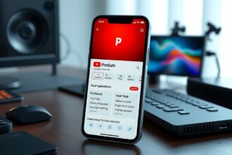 YouTube Premium előfizetés, reklámmentes videók és zenei hozzáférés.