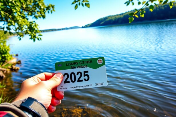 2025-ös állami horgászjegy a vízparton