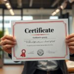 Erkölcsi bizonyítvány bemutatása irodai környezetben