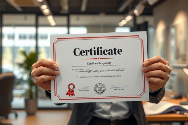 Erkölcsi bizonyítvány bemutatása irodai környezetben