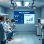 Orvosi csapat őssejt levételi eljárásról beszél.