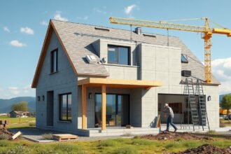 Új ház építése Magyarországon, 100 nm-es terület.