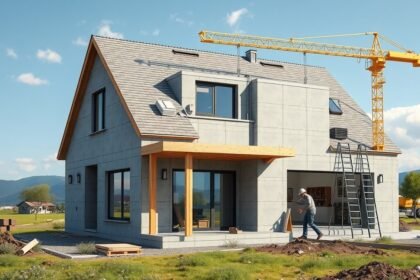 Új ház építése Magyarországon, 100 nm-es terület.