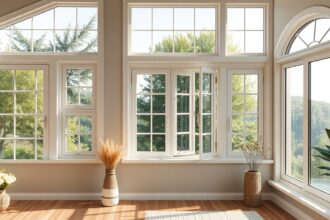 Modern ablakok és természetes fény az otthonban