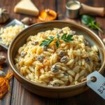 Rizottó adag sokféle hozzávalóval és fűszerekkel