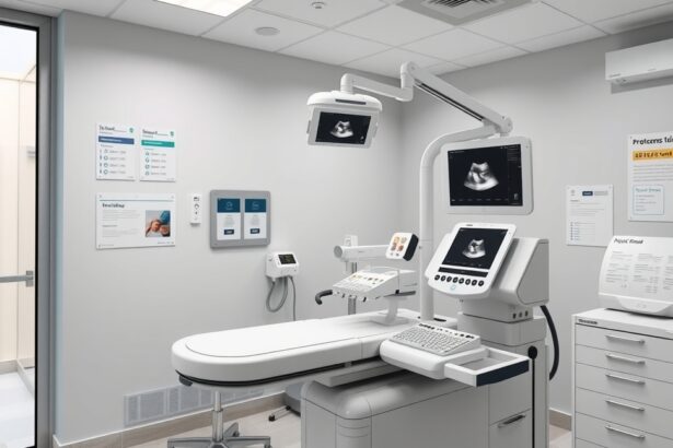 4D ultrahang vizsgálat szoba modern berendezésekkel