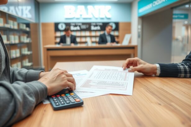 Bankszámla megszüntetésének folyamata egy bankfiókban.