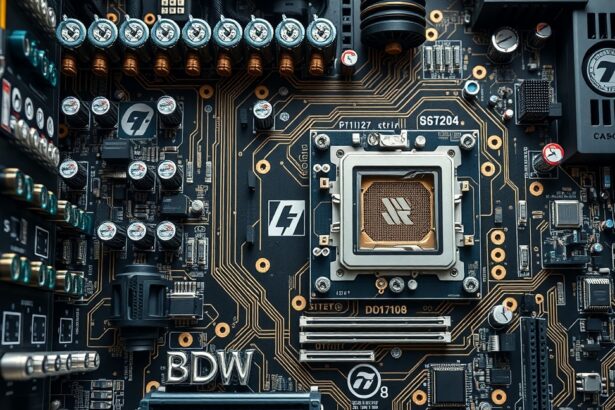 Alaplap részletei, modern technológiai elemekkel