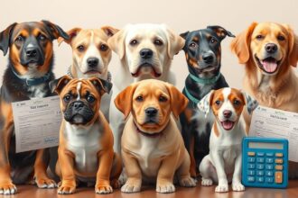Különböző kutyafajták állatbiztosítással és kalkulátorral
