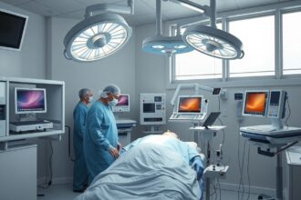 Altatásos vizsgálat folyamat a kórház műtőjében