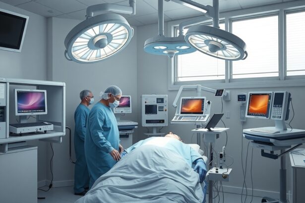 Altatásos vizsgálat folyamat a kórház műtőjében