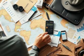 Amerikai út költségtervezés térkép, jegyek és kalkulátor