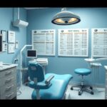 Bőrgyógyászati rendelő belső tér, árlistával és orvosi berendezésekkel