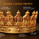 Aranykorona ára és tényezői, beleértve a karátot és a súlyt.