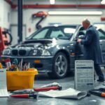 Autószerelő műhely: autó karbantartási költségek és eszközök.