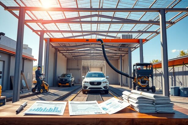 Autómosó működés közben, költségek és gépek áttekintése