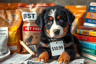 Fiatal berni pásztor kutya árképzése és ellátása