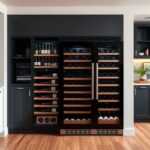 Modern borhűtő berendezés a stílusos konyhában