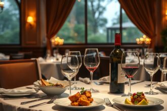 Elegáns borvacsora tematikus étteremben, ínycsiklandó ételekkel.