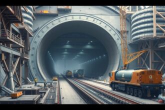 Csalagút építési munkálatok a város területén