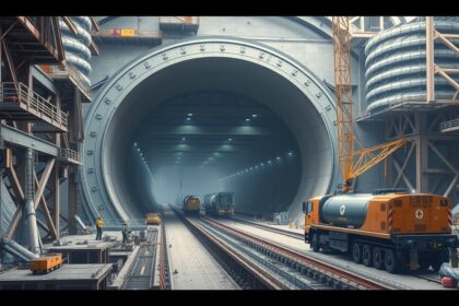 Csalagút építési munkálatok a város területén