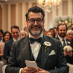 Ceremóniamester esküvőn, boldog vendégek között