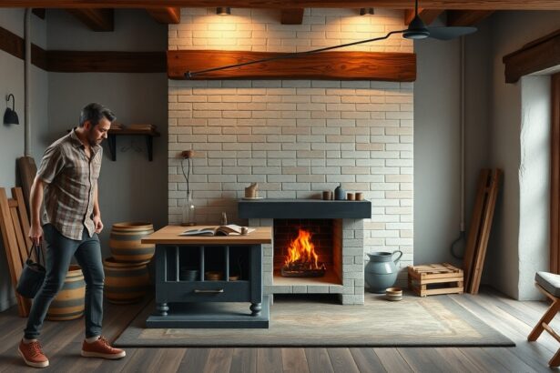 Cserépkályha a modern otthonban, fűszeres hangulattal.