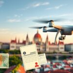 Drón repül Budapest fölött, pénz és engedélyek a háttérben